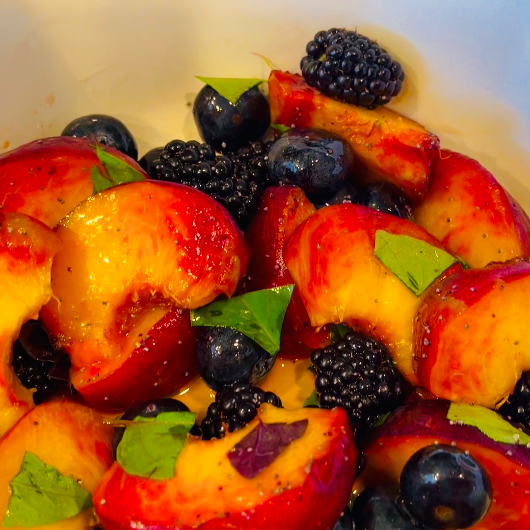 WS Peach basil salad -0