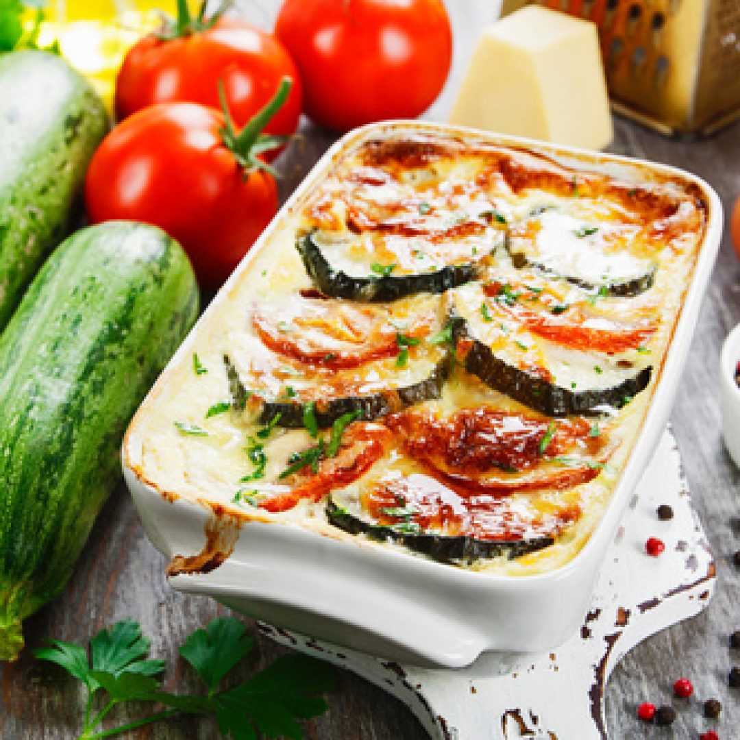 Vegetable casserole with meat
